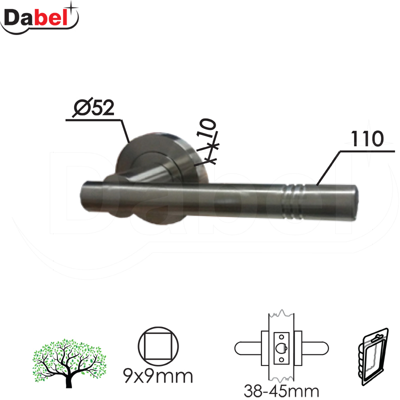 Kvaka za vrata UL-K Inox    BPDQ