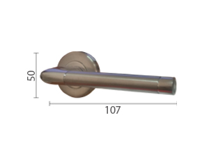 Kvaka za vrata SOMBOR-K Hr/Mat-Hr 8x8/fi 52mm   Q