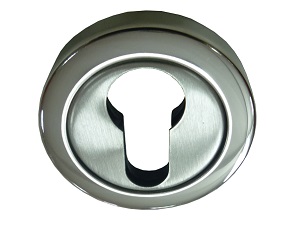 Rozeta za vrata BEOGRAD-R Inox/PInox fi53mm (2kom) Cil DBP1
