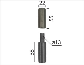 Šarka bravarska za vrata SP3 Ne fi22xx110/13,8x25mm (48kom)  DBX