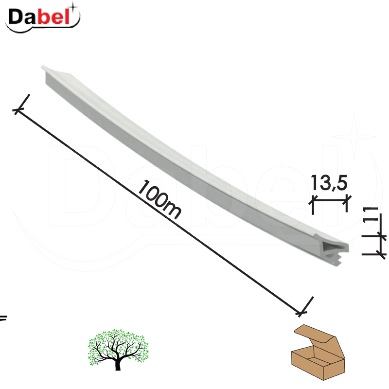 Dihtung za drvo DH55 Bela 13,5x11mm (100m)  Q