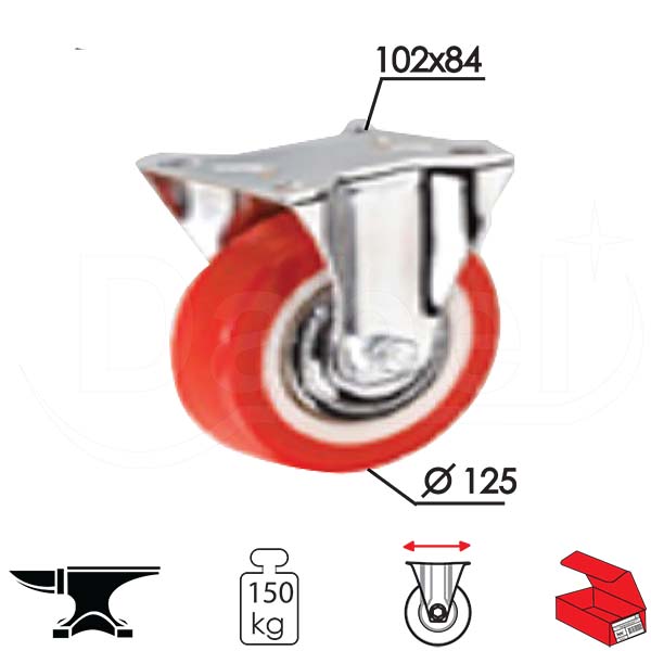 Točak za kontejner rotirajuci T17 NN fi125mm