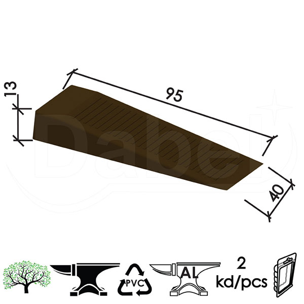 Kajla za vrata KA3 Braon 95x40x13mm (2kom)  DBP1