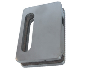 Prihvatnik brave za staklena vrata PR2018 Inox 100x155mm