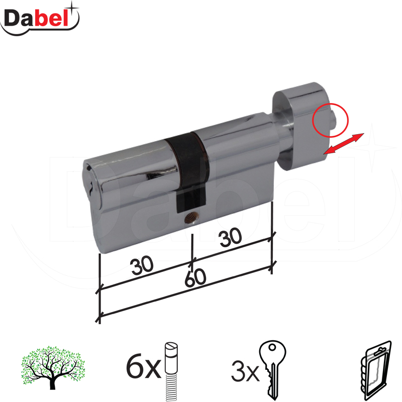 Cilindar stop za vrata CL2039 Hr 60mm(30-30)   DBP1