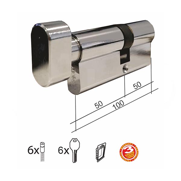 Cilindar kod dugme CL2040K Hr x100mm(50D-50)  6kod DBP2