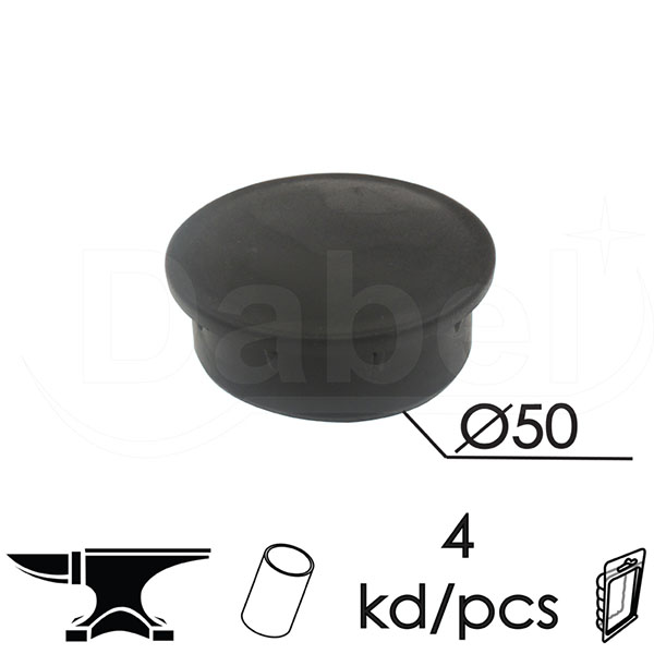 Čep za bravarsku kutiju ČP22 Crna fi50mm (4kom)  DBP1