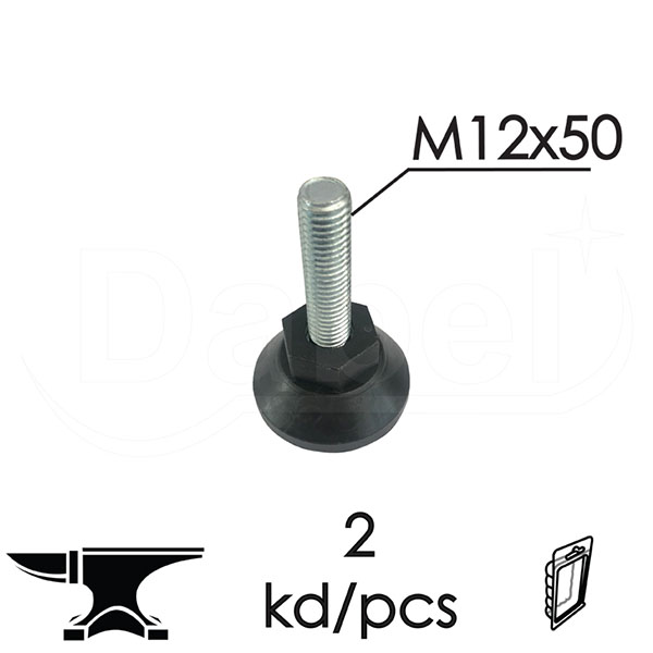 Nivelacijska stopica NS01 Crna Mx12x50mm (2kom)  DP1