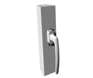 Ručica za klizne prozore Milano-XL RAL9005txt 7/38/34X80X16,5/58/210mm (2kom)