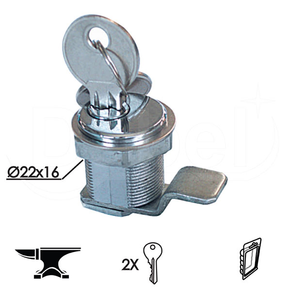 Bravica za metalni orman 2121 Hr fi22x16mm  90stepeni DBP1