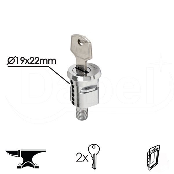 Bravica za metalni orman 2116 Hr fi19x22mm  2K DBP1