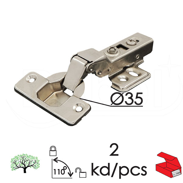 Šarka klap sa amortizerom 9100 ZnB fi35/110` (2kom) Polukoleno DP2