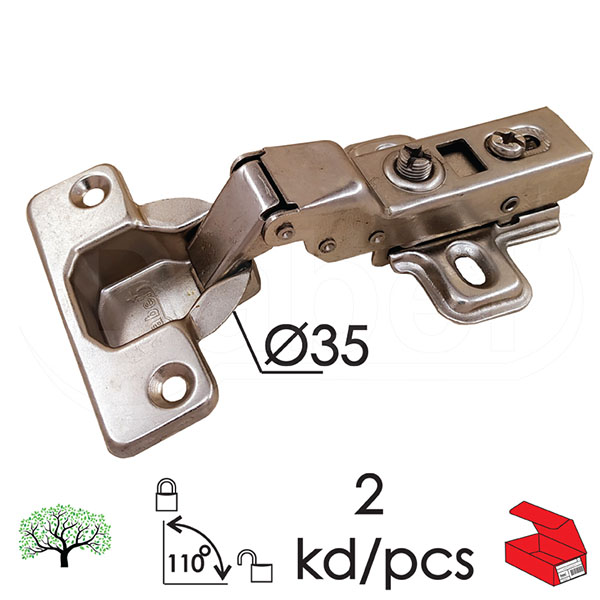 Šarka klap sa amortizerom 9104 ZnB fi35/110` (2kom) Polukoleno DP2