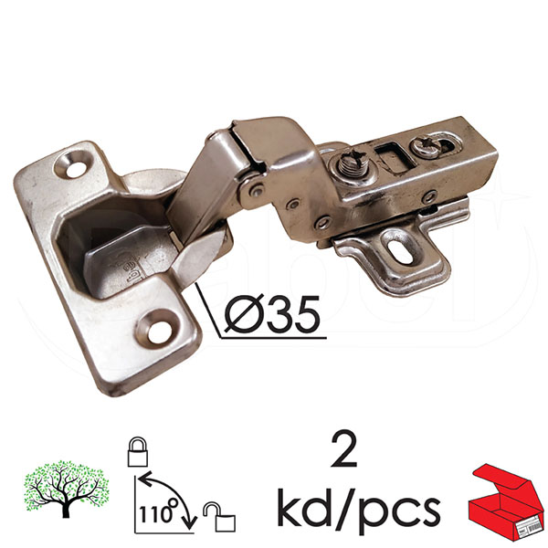 Šarka klap sa amortizerom 9104 ZnB fi35/110` (2kom) Koleno DP2
