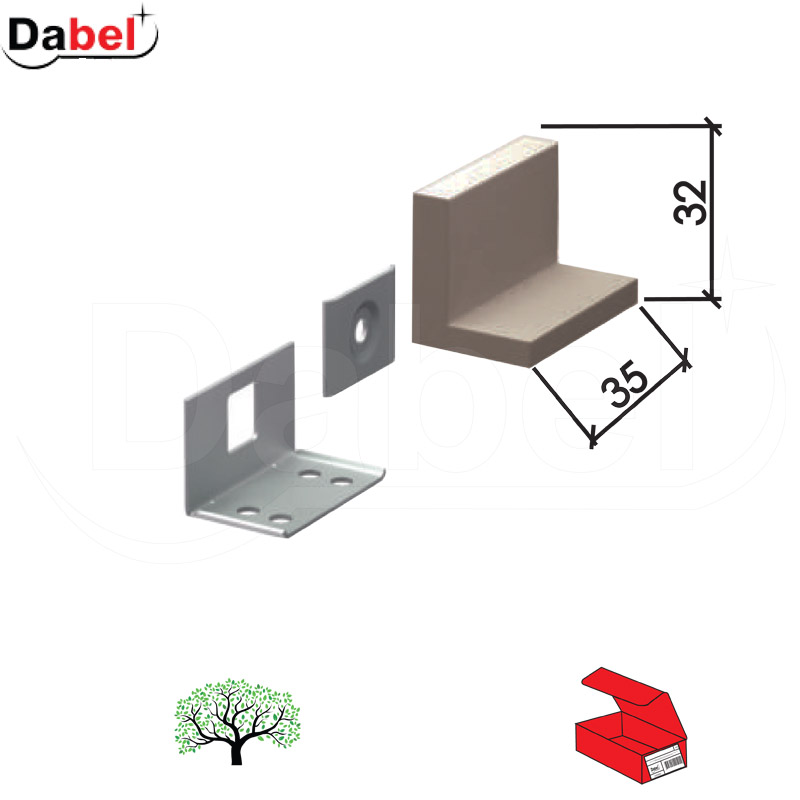 Nosač kuhinjskog elementa NE1 Braon 35x32mm   OPD