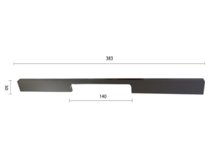 Ručica za nameštaj C20 MtBrNikl x320mm
