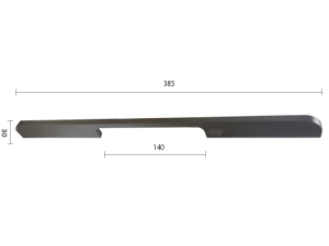 Ručica za nameštaj C22 MtBrNikl x320mm