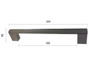Ručica za nameštaj C23 MtBrNikl x192mm   DP1