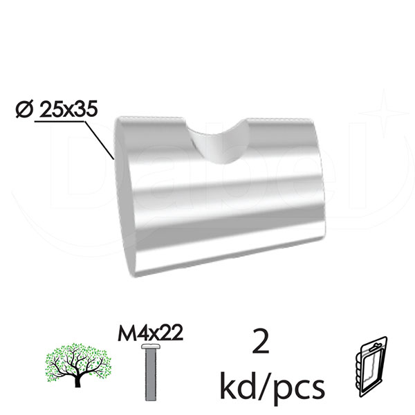Dugme za nameštaj D22 Hr 25x35mm (2kom)  DBP1
