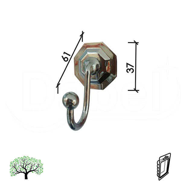 Kuka za kaput V58 Hr 37x61mm   DBP1