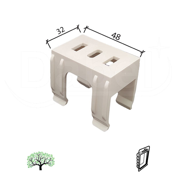 Nosač cokle za kuhinju Š10 Bela 48x32mm   OPD