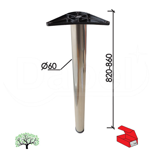 Noga za sto NO11 B-Ni fi60/820-860mm   Q