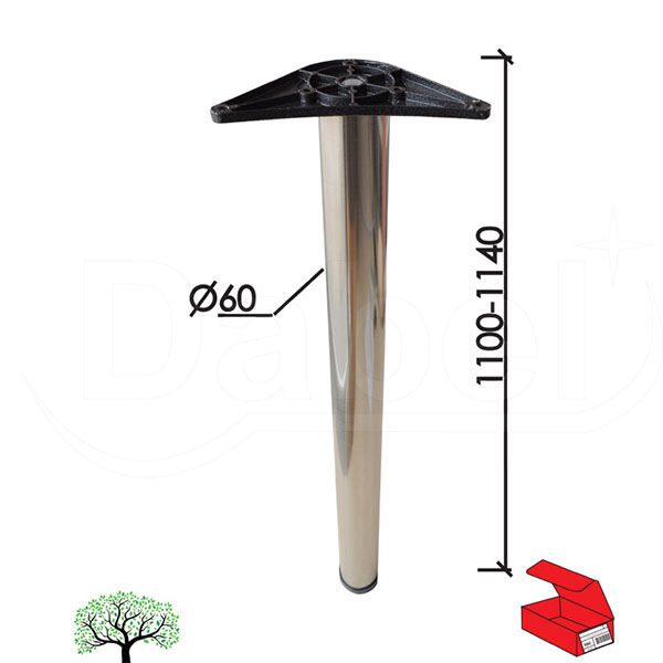 Noga za sto NO11 B-Ni fi60/1100-1140mm   OPD