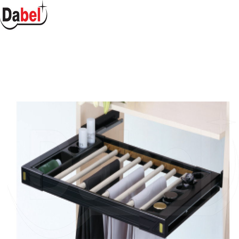 Garderobni ugradni držač pantalona GE20 Siva 700-780mm