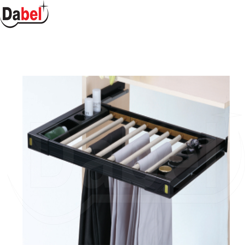 Garderobni ugradni držač pantalona GE21 Crna 700-780mm