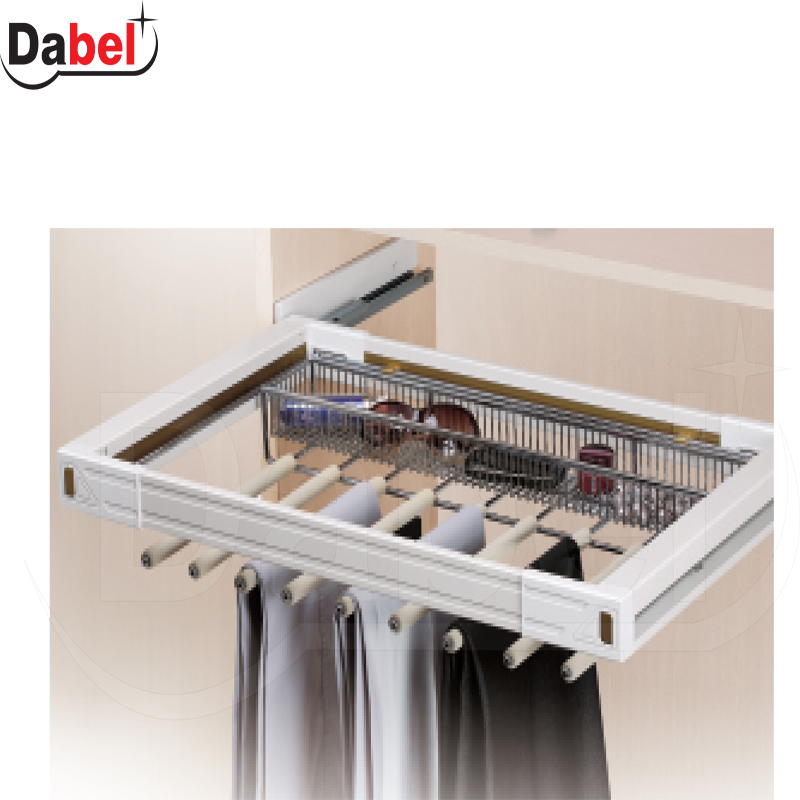 Garderobni ugradni držač pantalona GE26 Siva 800-880mm