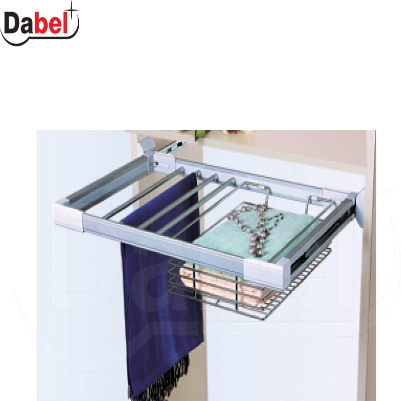 Garderobni ugradni držač pantalona GE36 Siva 900-980mm