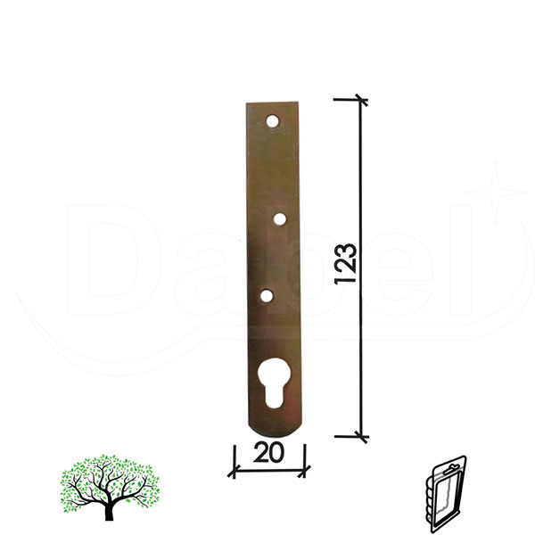 Vezač ravni NP16 ZnŽ 123mm (2kom)  DSP