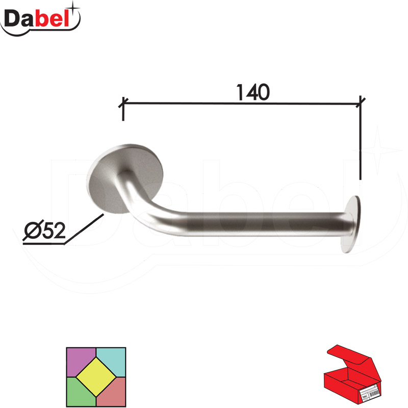 Nosač peškira NK1 Inox fi52x140mm   Q