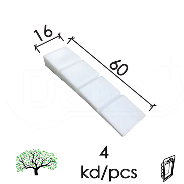 Kajla za nameštaj KAJ1 Bela 16x60mm (4kom)  DBP1