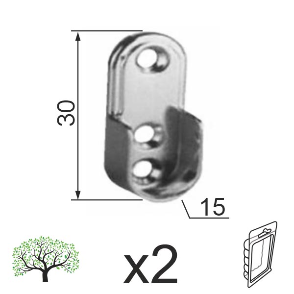 Nosač šipke N7000 Hr fi15x30mm (2kom)  DBP1