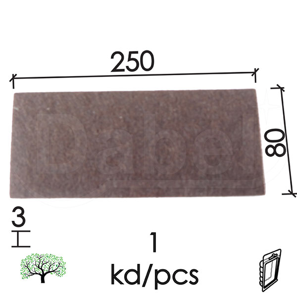 Podloška filc samol. za nameštaj F01 Braon 80x250x3mm   DPZ
