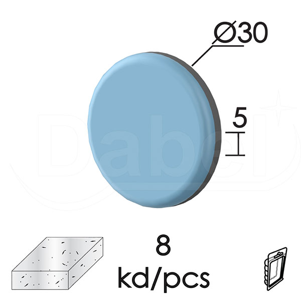 Podloška samol. za nameštaj FK01 Siva fi30mm (8kom)  DBP1