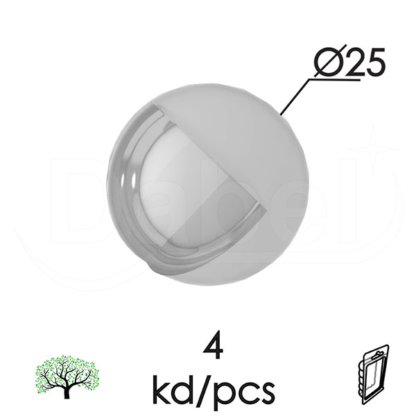 Štitnik ugla za sto STO1 Trans 25x25mm (4kom)  DBP1