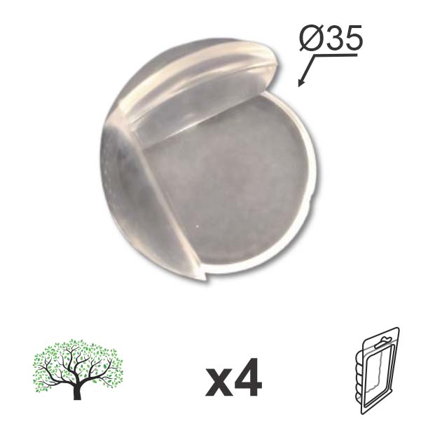 Štitnik ugla za sto STO1 Trans 35x35mm (4kom)  DBP1