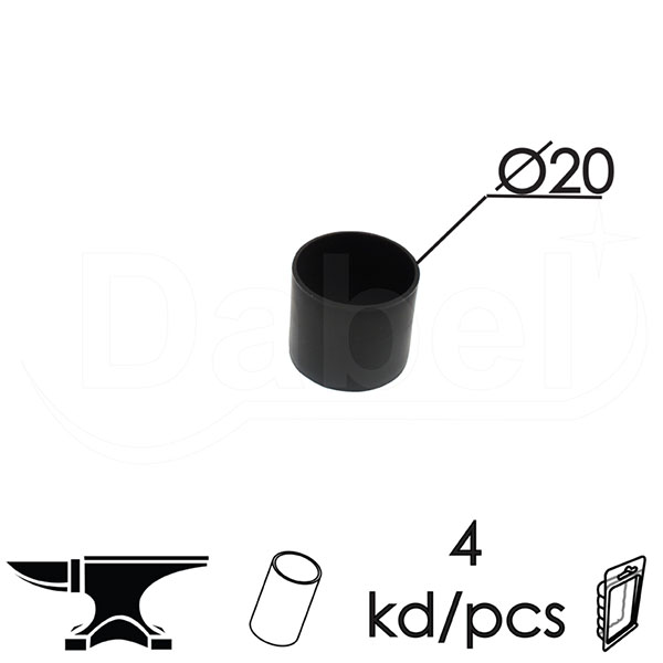 Navlaka za nogare stolica SN5 Crna fi20mm (4kom)  DBP1