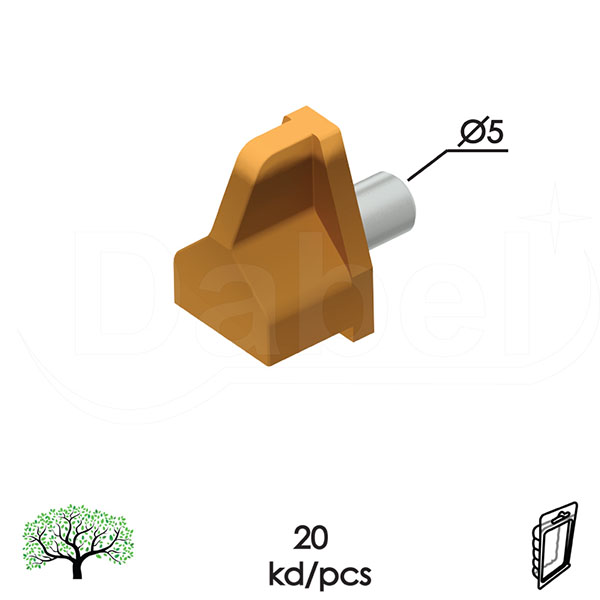 Nosač police sa metalom NPM1 Oker fi5mm (20kom)  DBP1