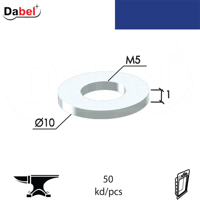 Podloška za vijak PD1 ZnB M5/10/1mm (50kom) 011/125 XPD