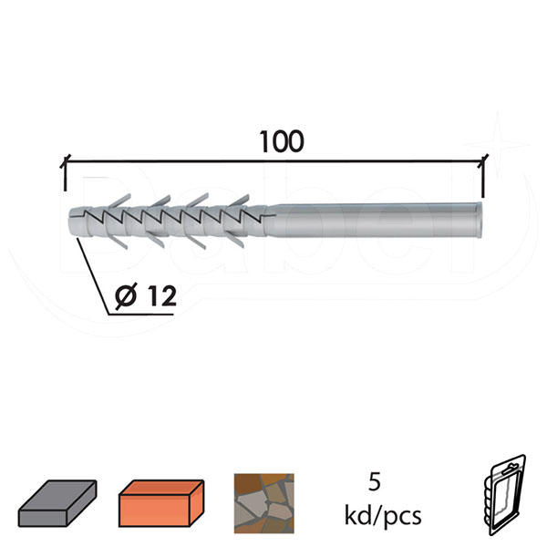 Tipl N Siva fi x12xx100mm (5kom)  DBP1
