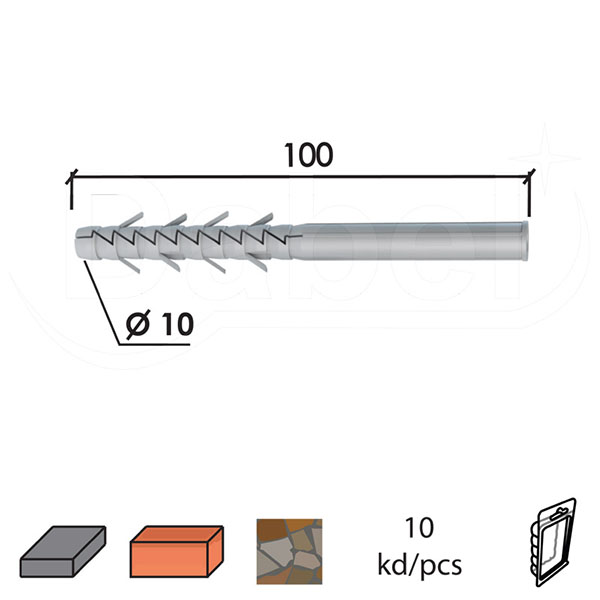 Tipl N Siva fi x10xx100mm (10kom)  DBP1