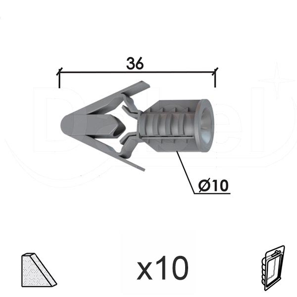 Tipl za gips table E Siva fi x10x36mm (10kom)  DBP1