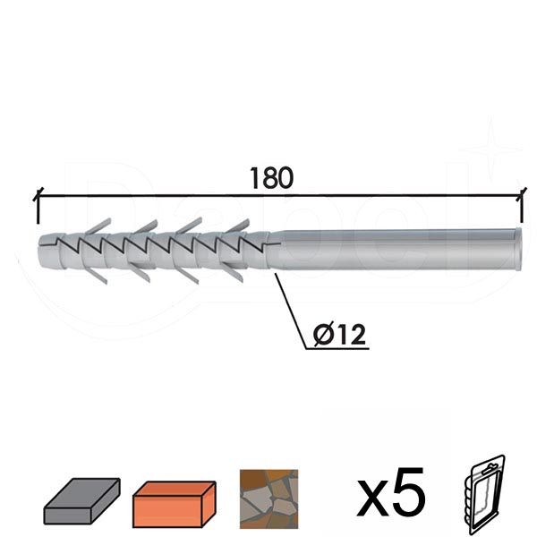 Tipl N Siva fi x12xx180mm (5kom)  DBP1