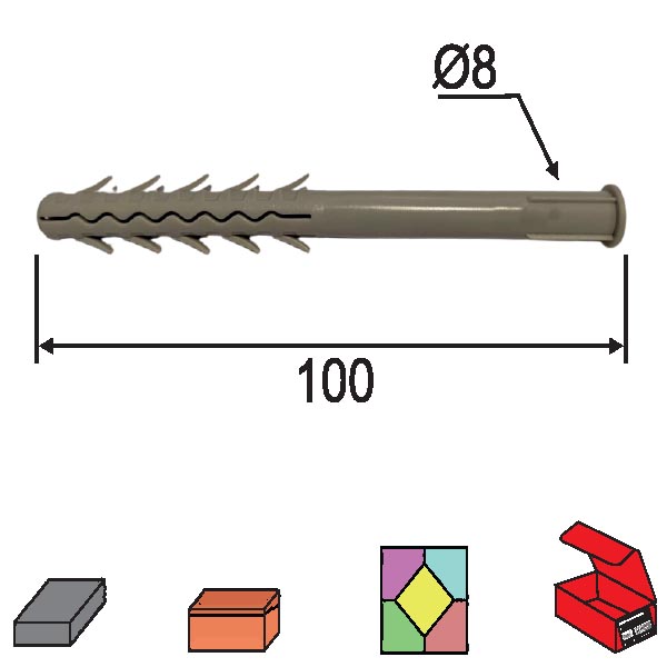 Tipl N Siva fi 8xx100mm