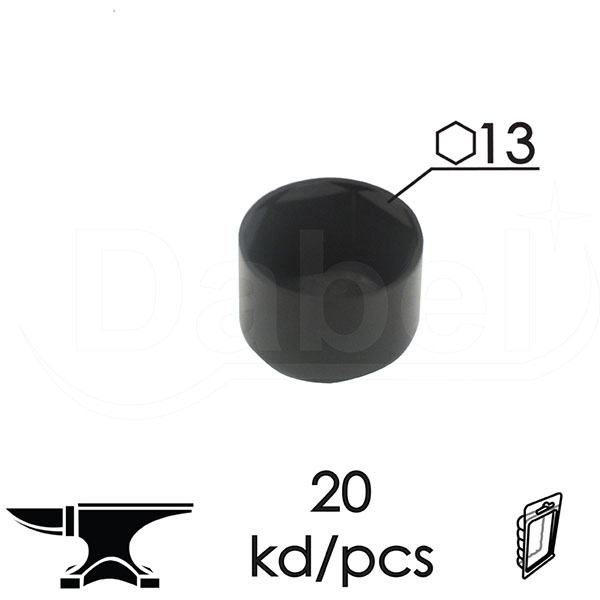 Kapica za matice KM1 Crna OK13 (20kom)  DBP1