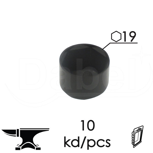 Kapica za matice KM1 Crna OK19 (10kom)  DBP1