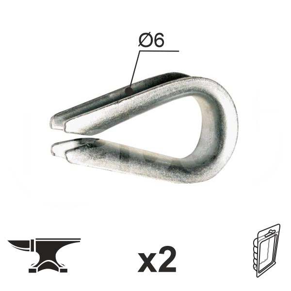 Vodjica za sajlu VS1 ZnB fi6mm (2kom)  DBP1